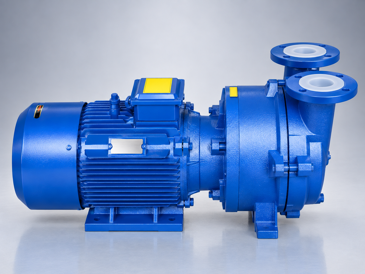 Real supplied blue 2BV configuration with two upper flanges, refined into a studio presentation